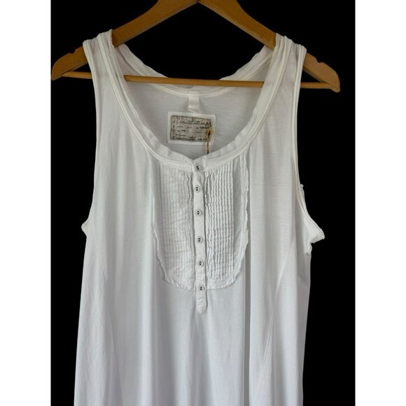 All Saints Kinji Mini Dress 12 White Pintuck Boho Cottagecore Feminine NEW - Picture 3 of 9